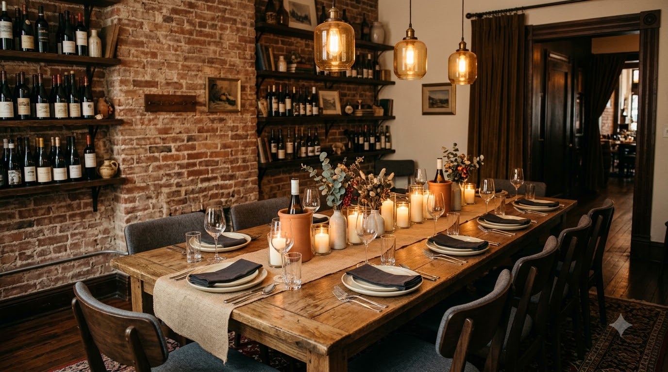 Private dining room at Rosemary & Rye